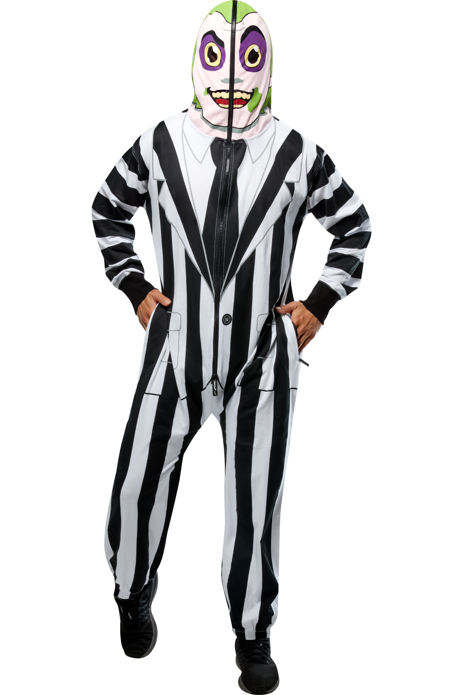 Beetlejuice Adult Zip-up Comfywear
