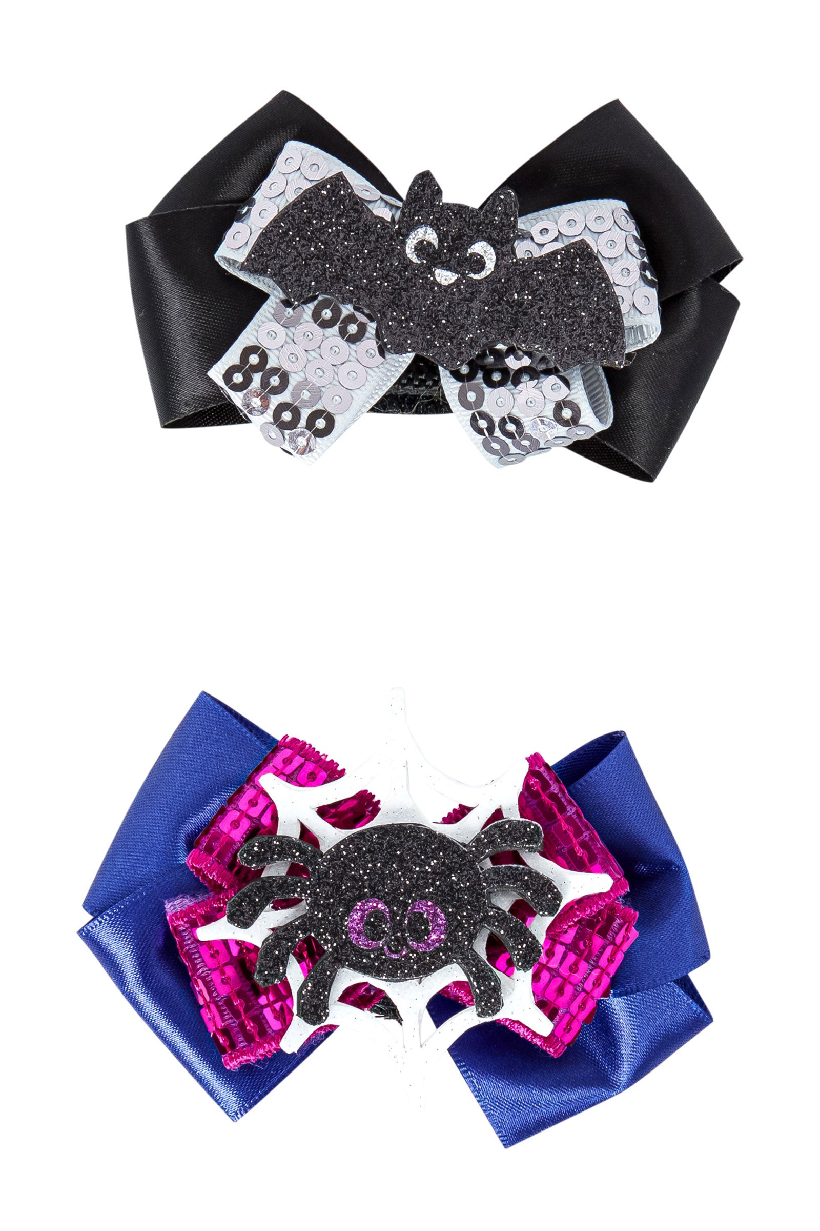 Spider and Bat Pet Collar Slide Set