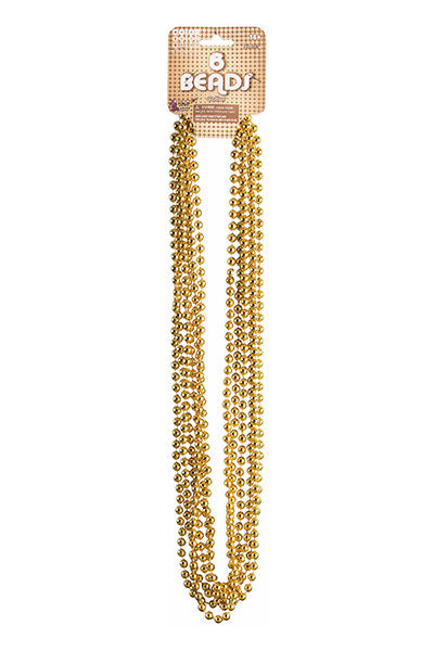 Festive Metallic Beads Carded - Gold