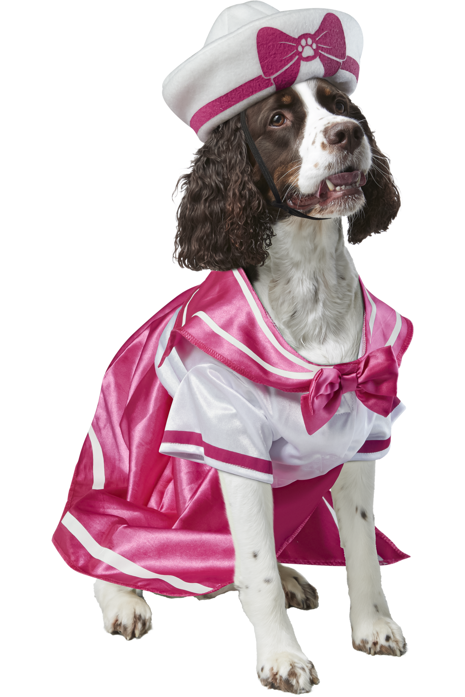 Captain Marine Dog Costume Sailor Navy Pet Clothes Crochet DF97 main image 1