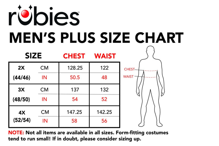 Size Charts Rubies II LLC.