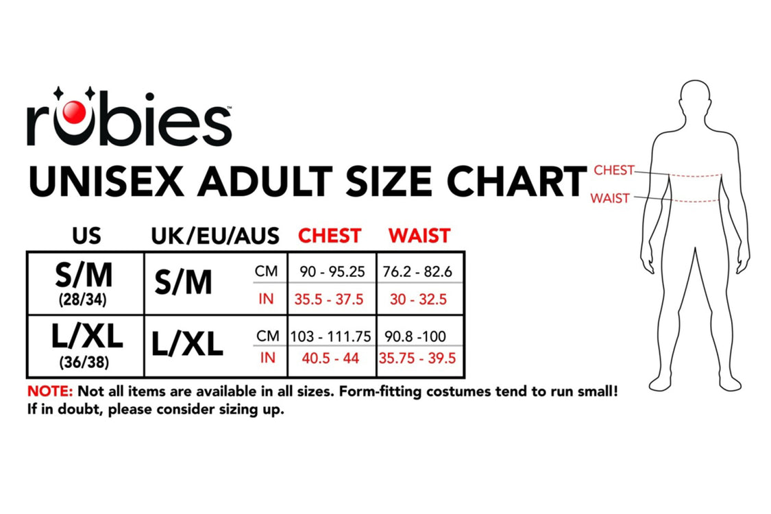 Size Charts Rubies II LLC.