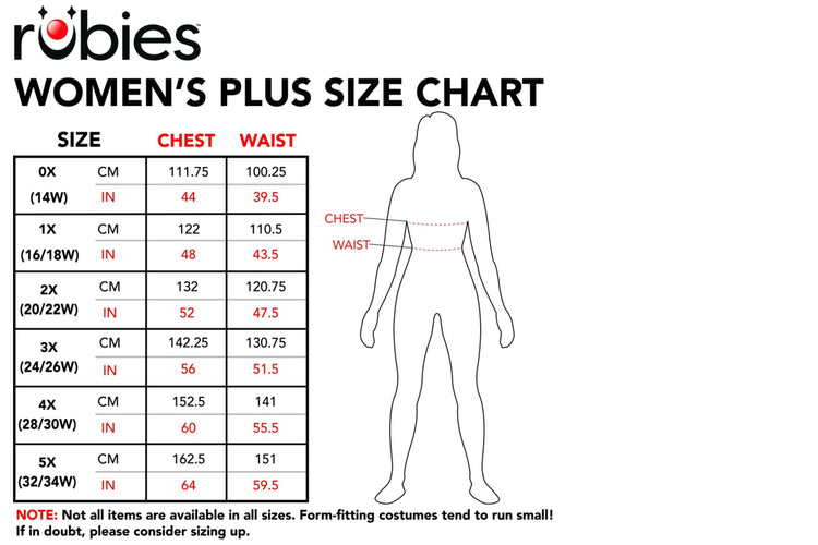 Size Charts Rubies II LLC.